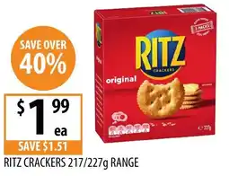 Supabarn RITZ CRACKERS RANGE offer