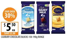 Supabarn Cadbury chocolate blocks range offer