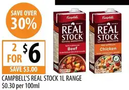 Supabarn Campbells real stock range offer