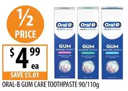 Supabarn Oral b gum care toothpaste offer