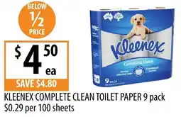 Supabarn Kleenex complete clean toilet paper offer