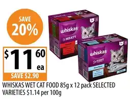Supabarn Whiskas wet cat food offer