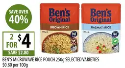 Supabarn Bens microwave rice pouch offer