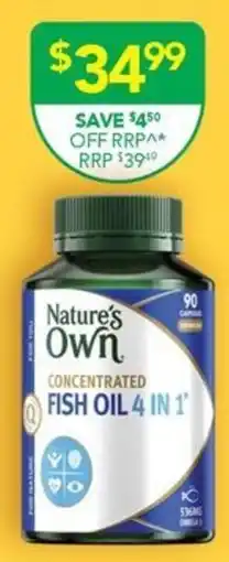Terry White Natures own concentrated fish oil 4 in 1 offer