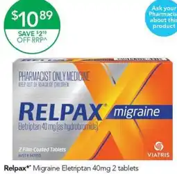 Terry White Relpax offer