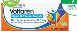 Terry White Voltaren Rapid 20 liquid capsules offer