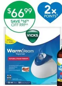 Terry White Vicks Warm Steam Vaporizer offer