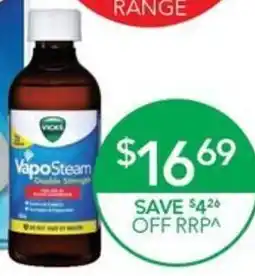 Terry White Vicks VapoSteam Double Strength Inhalant 200ml offer