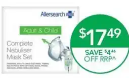 Terry White Allersearch Complete Nebuliser Mask Set offer