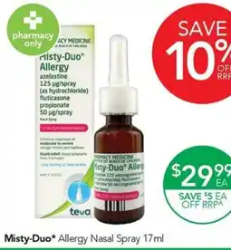 Terry White Misty Duo Allergy Nasal Spray offer