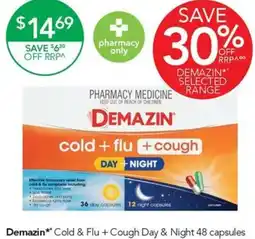 Terry White Demazin Cold & Flu + Cough Day & Night offer