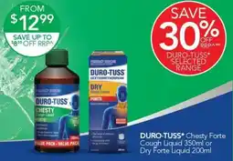 Terry White Duro tuss chesty forte cough liquid or dry forte liquid offer