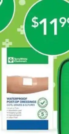 Terry White Terrywhite chemmart waterproof post op dressings offer