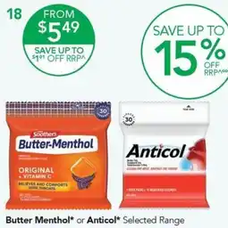 Terry White Butter Menthol or Anticol offer