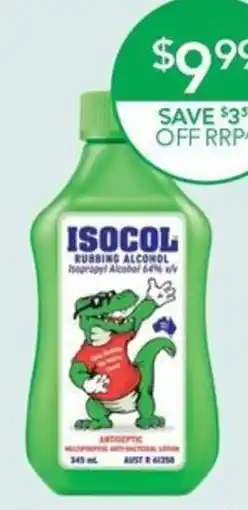 Terry White Isocol Antiseptic Rubbing Alcohol offer