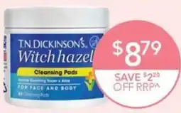 Terry White T.N.Dickinsons Cleansing Pads offer