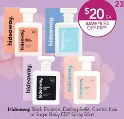 Terry White Hideaway Black Essence Darling Belle Cosmic Kiss or Sugar Baby EDP Spray offer
