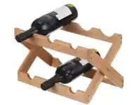 Howards Bamboo Foldable Wine Rack 6 Bottle