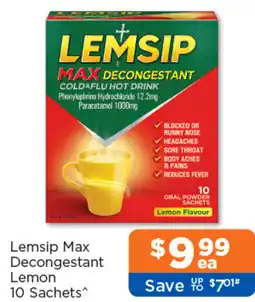 Good Price Pharmacy Lemsip Max Decongestant Lemon offer