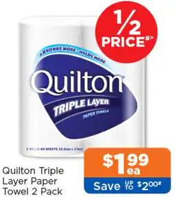 Good Price Pharmacy Quilton Triple Layer Paper Towel offer