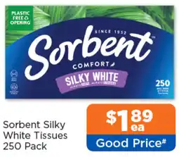 Good Price Pharmacy Sorbent Silky White Tissues offer