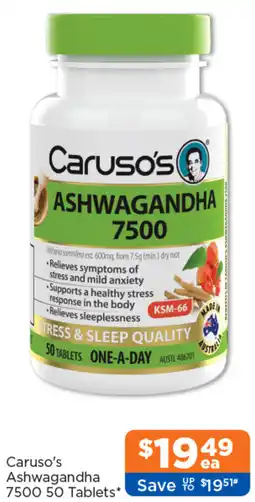 Good Price Pharmacy Caruso's Ashwagandha 7500 offer
