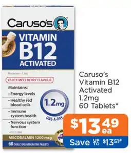 Good Price Pharmacy Caruso's Vitamin B12 Activated offer