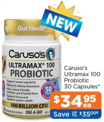 Good Price Pharmacy Caruso's Ultramax 100 Probiotic offer