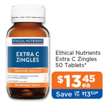 Good Price Pharmacy Ethical Nutrients Extra C Zingles offer