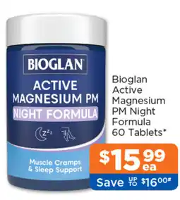Good Price Pharmacy Bioglan Active Magnesium PM Night Formula offer