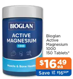 Good Price Pharmacy Bioglan Active Magnesium 1000 offer