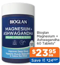 Good Price Pharmacy Bioglan Magnesium + Ashwagandha offer
