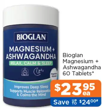 Good Price Pharmacy Bioglan Magnesium + Ashwagandha offer
