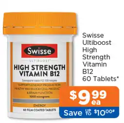 Good Price Pharmacy Swisse Ultiboost High Strength Vitamin B12 offer