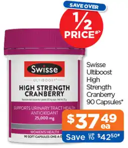 Good Price Pharmacy Swisse Ultiboost High Strength Cranberry offer