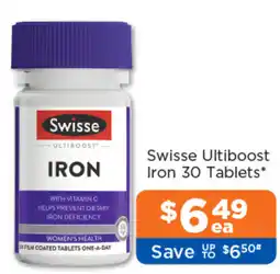 Good Price Pharmacy Swisse Ultiboost Iron offer