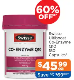 Good Price Pharmacy Swisse Ultiboost Co Enzyme Q10 offer