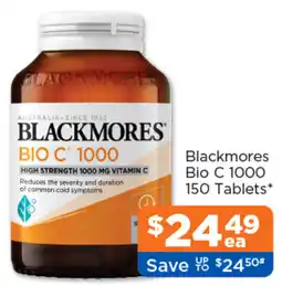 Good Price Pharmacy Blackmores Bio C 1000 offer