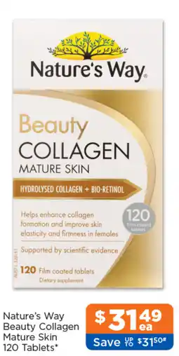 Good Price Pharmacy Natures Way Beauty Collagen Mature Skin offer