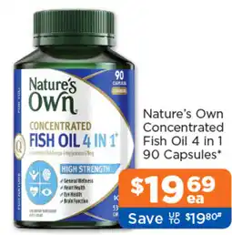 Good Price Pharmacy Natures Own Concentrated Fish Oil 4 in 1 offer