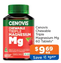 Good Price Pharmacy Cenovis Chewable Triple Magnesium Mg offer