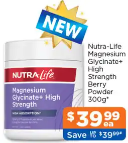 Good Price Pharmacy NutraLife Magnesium Glycinate+ High Strength Berry Powder offer