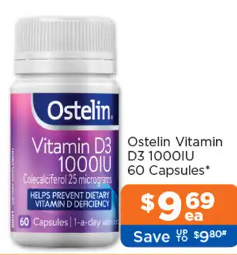 Good Price Pharmacy Ostelin Vitamin D3 1000IU offer
