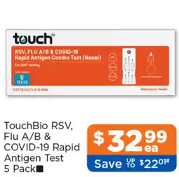 Good Price Pharmacy Touchbio rsv flu a/b & covid 19 rapid antigen test offer