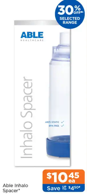 Good Price Pharmacy Able Inhalo Spacer offer