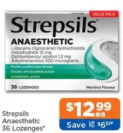 Good Price Pharmacy Strepsils Anaesthetic 36 Lozenges offer