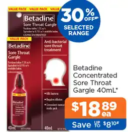 Good Price Pharmacy Betadine Concentrated Sore Throat Gargle offer