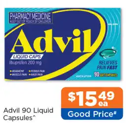 Good Price Pharmacy Advil 90 Liquid Capsules offer