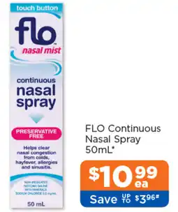 Good Price Pharmacy Flo continuous nasal spray offer