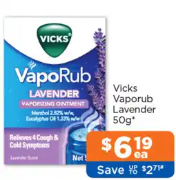 Good Price Pharmacy Vicks Vaporub Lavender offer